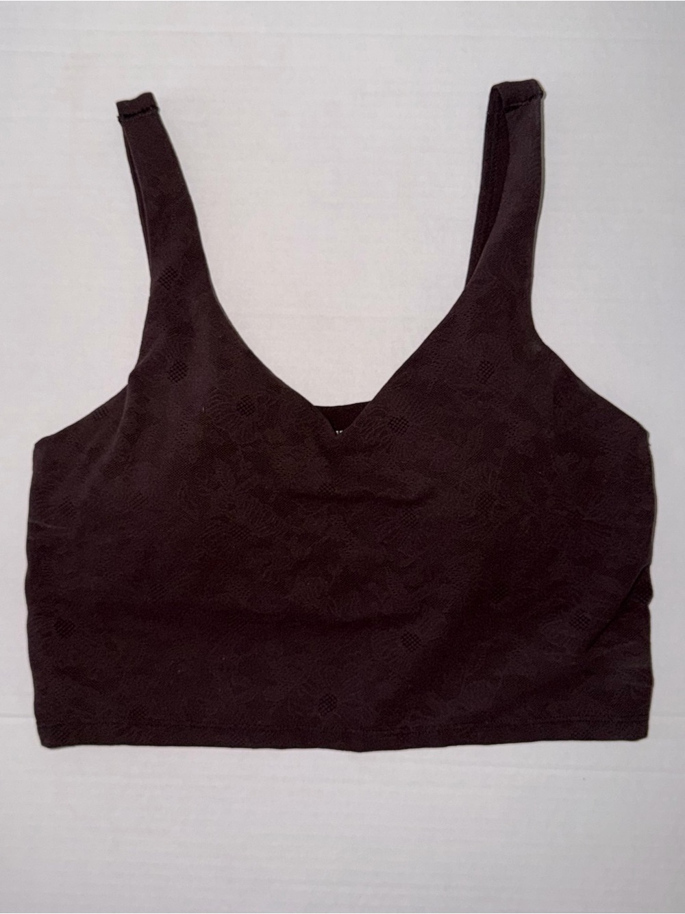 aerie Chocolate Brown Lace Bralette with Wide Straps